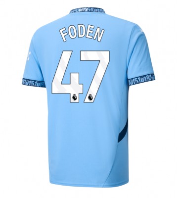 Manchester City Phil Foden #47 Domácí Dres 2024-25 Krátkým Rukávem