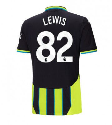 Manchester City Rico Lewis #82 Venkovní Dres 2024-25 Krátkým Rukávem