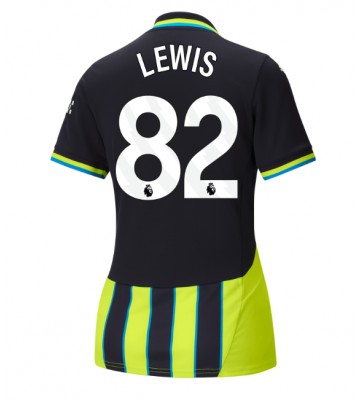 Manchester City Rico Lewis #82 Venkovní Dres pro Dámy 2024-25 Krátkým Rukávem