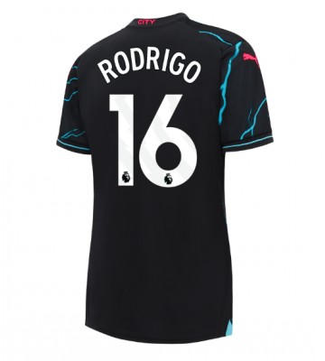 Manchester City Rodri Hernandez #16 Alternativní Dres pro Dámy 2023-24 Krátkým Rukávem