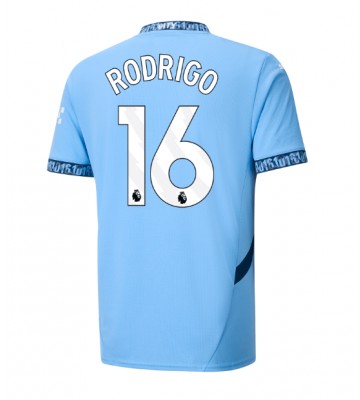 Manchester City Rodri Hernandez #16 Domácí Dres 2024-25 Krátkým Rukávem