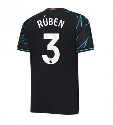 Manchester City Ruben Dias #3 Alternativní Dres 2023-24 Krátkým Rukávem