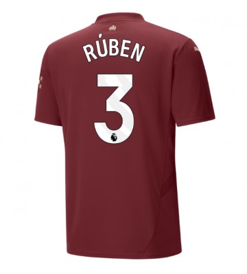 Manchester City Ruben Dias #3 Alternativní Dres 2024-25 Krátkým Rukávem