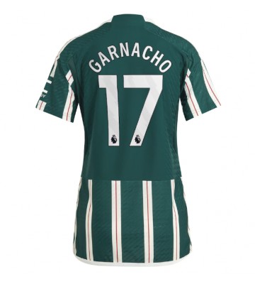 Manchester United Alejandro Garnacho #17 Venkovní Dres pro Dámy 2023-24 Krátkým Rukávem