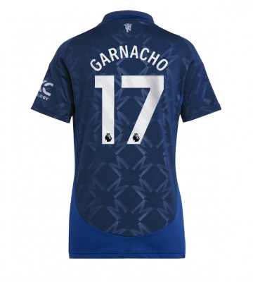 Manchester United Alejandro Garnacho #17 Venkovní Dres pro Dámy 2024-25 Krátkým Rukávem