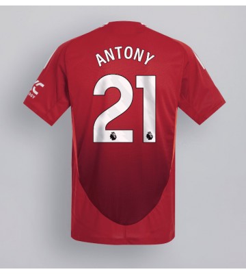 Manchester United Antony #21 Domácí Dres 2024-25 Krátkým Rukávem