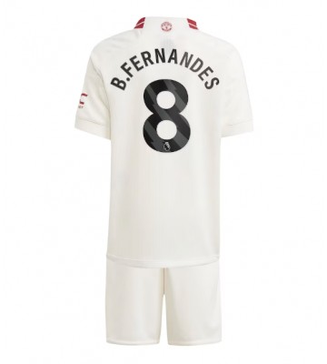 Manchester United Bruno Fernandes #8 Alternativní dres komplet pro Děti 2023-24 Krátkým Rukávem (+ Krátké kalhoty)