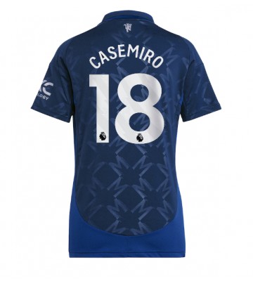 Manchester United Casemiro #18 Venkovní Dres pro Dámy 2024-25 Krátkým Rukávem