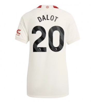 Manchester United Diogo Dalot #20 Alternativní Dres pro Dámy 2023-24 Krátkým Rukávem