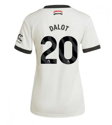 Manchester United Diogo Dalot #20 Alternativní Dres pro Dámy 2024-25 Krátkým Rukávem