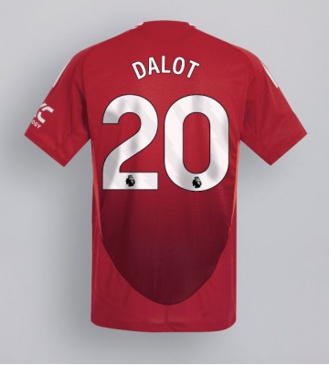 Manchester United Diogo Dalot #20 Domácí Dres 2024-25 Krátkým Rukávem