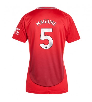 Manchester United Harry Maguire #5 Domácí Dres pro Dámy 2024-25 Krátkým Rukávem