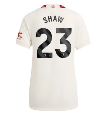 Manchester United Luke Shaw #23 Alternativní Dres pro Dámy 2023-24 Krátkým Rukávem