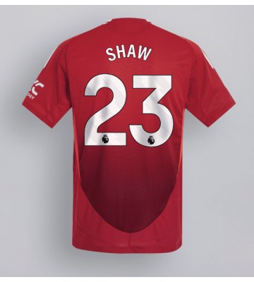 Manchester United Luke Shaw #23 Domácí Dres 2024-25 Krátkým Rukávem