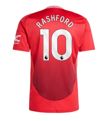 Manchester United Marcus Rashford #10 Domácí Dres 2024-25 Krátkým Rukávem