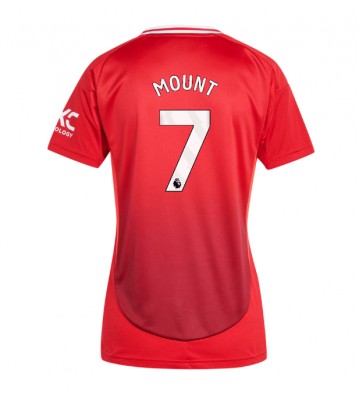 Manchester United Mason Mount #7 Domácí Dres pro Dámy 2024-25 Krátkým Rukávem