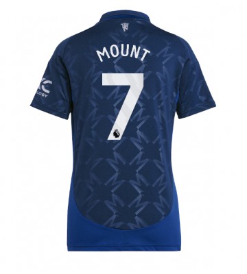 Manchester United Mason Mount #7 Venkovní Dres pro Dámy 2024-25 Krátkým Rukávem