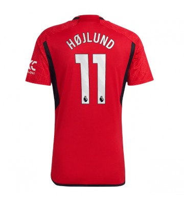 Manchester United Rasmus Hojlund #11 Domácí Dres 2023-24 Krátkým Rukávem