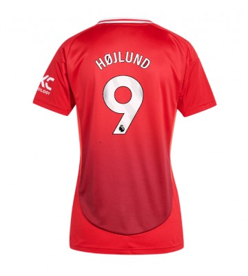 Manchester United Rasmus Hojlund #9 Domácí Dres pro Dámy 2024-25 Krátkým Rukávem