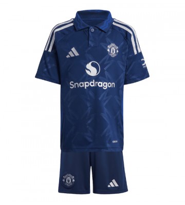 Manchester United Venkovní dres komplet pro Děti 2024-25 Krátkým Rukávem (+ Krátké kalhoty)