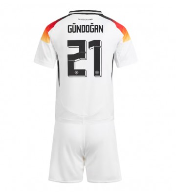 Německo Ilkay Gundogan #21 Domácí dres komplet pro Děti ME 2024 Krátkým Rukávem (+ Krátké kalhoty)