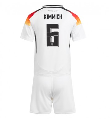 Německo Joshua Kimmich #6 Domácí dres komplet pro Děti ME 2024 Krátkým Rukávem (+ Krátké kalhoty)