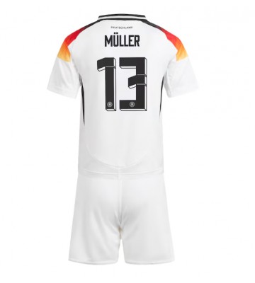 Německo Thomas Muller #13 Domácí dres komplet pro Děti ME 2024 Krátkým Rukávem (+ Krátké kalhoty)