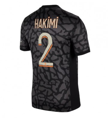 Paris Saint-Germain Achraf Hakimi #2 Alternativní Dres 2023-24 Krátkým Rukávem