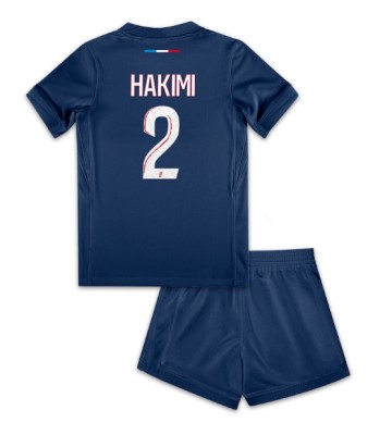 Paris Saint-Germain Achraf Hakimi #2 Domácí dres komplet pro Děti 2024-25 Krátkým Rukávem (+ Krátké kalhoty)