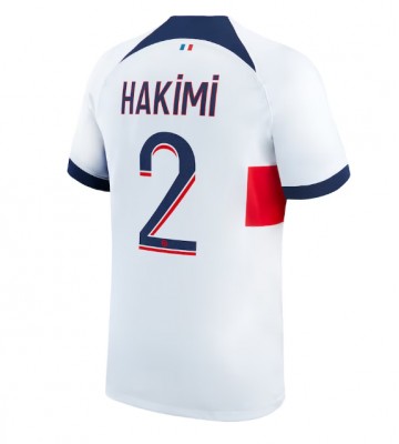 Paris Saint-Germain Achraf Hakimi #2 Venkovní Dres 2023-24 Krátkým Rukávem