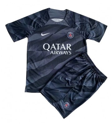 Paris Saint-Germain Brankář Venkovní dres komplet pro Děti 2023-24 Krátkým Rukávem (+ Krátké kalhoty)