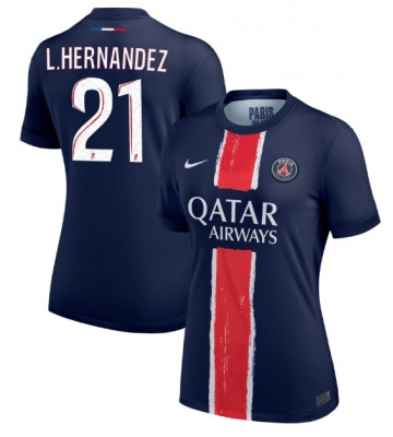 Paris Saint-Germain Lucas Hernandez #21 Domácí Dres pro Dámy 2024-25 Krátkým Rukávem