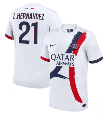 Paris Saint-Germain Lucas Hernandez #21 Venkovní Dres 2024-25 Krátkým Rukávem