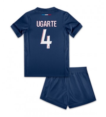 Paris Saint-Germain Manuel Ugarte #4 Domácí dres komplet pro Děti 2024-25 Krátkým Rukávem (+ Krátké kalhoty)