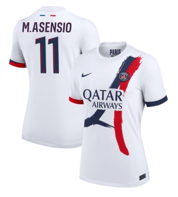 Paris Saint-Germain Marco Asensio #11 Venkovní Dres pro Dámy 2024-25 Krátkým Rukávem