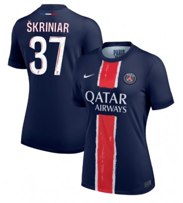 Paris Saint-Germain Milan Skriniar #37 Domácí Dres pro Dámy 2024-25 Krátkým Rukávem