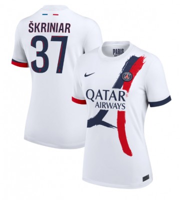 Paris Saint-Germain Milan Skriniar #37 Venkovní Dres pro Dámy 2024-25 Krátkým Rukávem