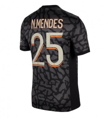 Paris Saint-Germain Nuno Mendes #25 Alternativní Dres 2023-24 Krátkým Rukávem