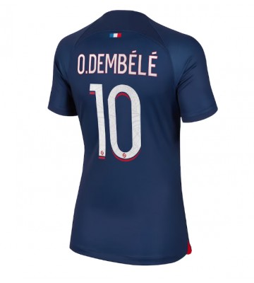 Paris Saint-Germain Ousmane Dembele #10 Domácí Dres pro Dámy 2023-24 Krátkým Rukávem