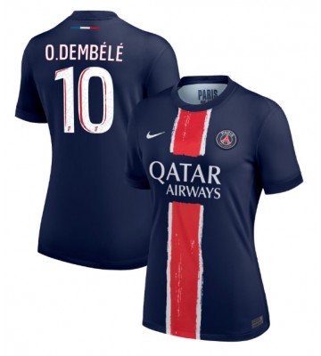 Paris Saint-Germain Ousmane Dembele #10 Domácí Dres pro Dámy 2024-25 Krátkým Rukávem