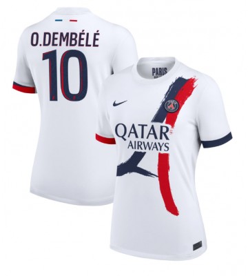 Paris Saint-Germain Ousmane Dembele #10 Venkovní Dres pro Dámy 2024-25 Krátkým Rukávem