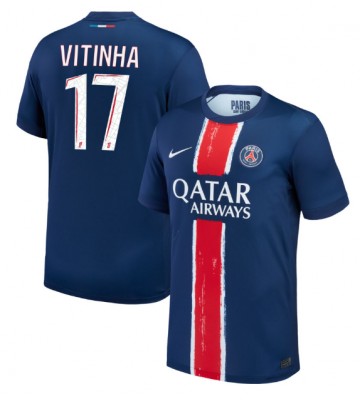 Paris Saint-Germain Vitinha #17 Domácí Dres 2024-25 Krátkým Rukávem