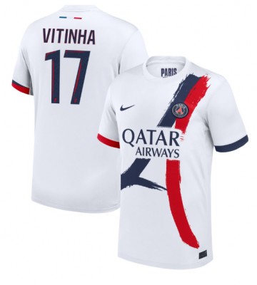 Paris Saint-Germain Vitinha #17 Venkovní Dres 2024-25 Krátkým Rukávem