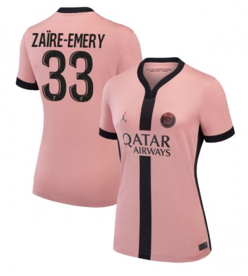 Paris Saint-Germain Warren Zaire-Emery #33 Alternativní Dres pro Dámy 2024-25 Krátkým Rukávem