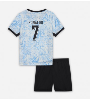 Portugalsko Cristiano Ronaldo #7 Venkovní dres komplet pro Děti ME 2024 Krátkým Rukávem (+ Krátké kalhoty)