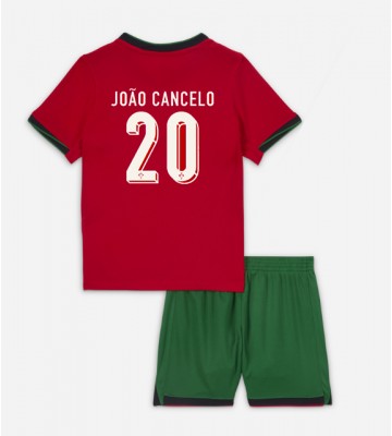 Portugalsko Joao Cancelo #20 Domácí dres komplet pro Děti ME 2024 Krátkým Rukávem (+ Krátké kalhoty)