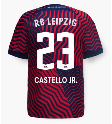 RB Leipzig Castello Lukeba #23 Venkovní Dres 2023-24 Krátkým Rukávem