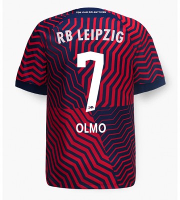 RB Leipzig Dani Olmo #7 Venkovní Dres 2023-24 Krátkým Rukávem