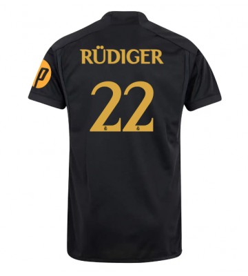 Real Madrid Antonio Rudiger #22 Alternativní Dres 2023-24 Krátkým Rukávem