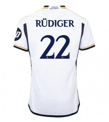 Real Madrid Antonio Rudiger #22 Domácí Dres 2023-24 Krátkým Rukávem